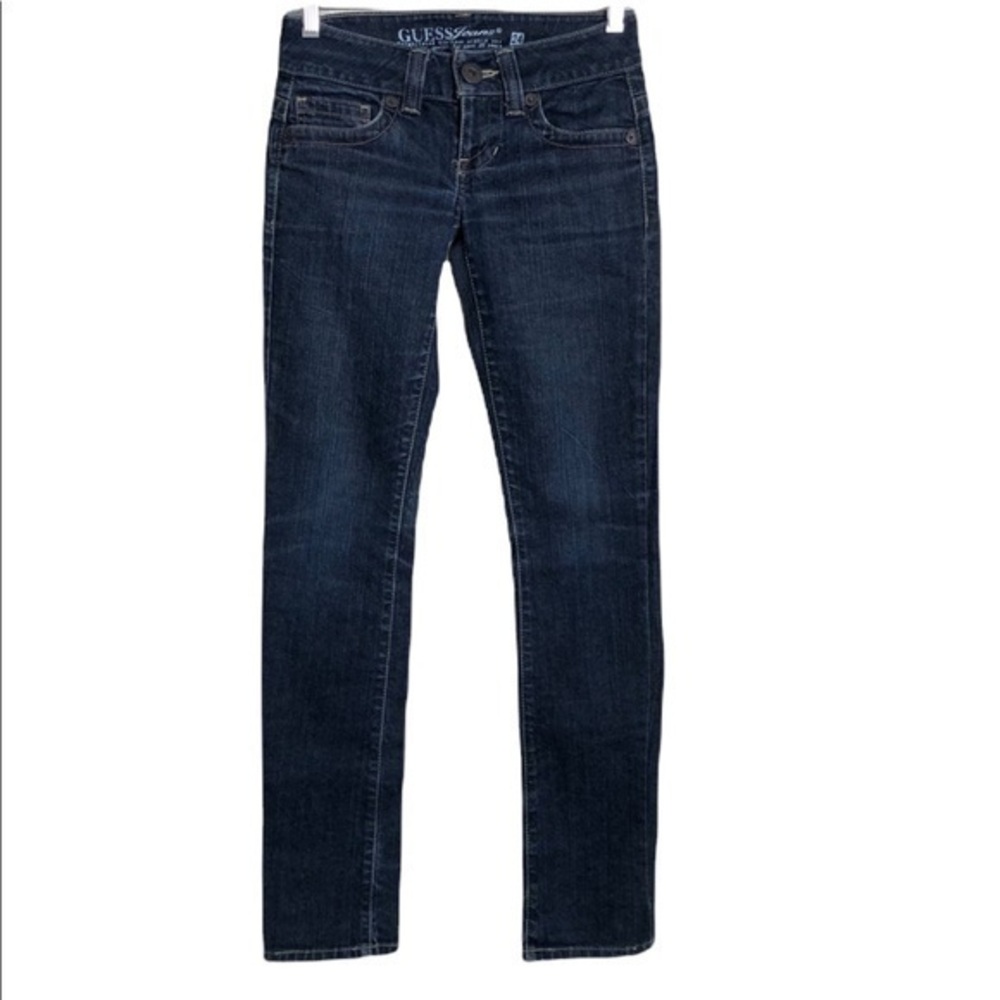 Guess Daredevil Bootcut Dark Wash Jeans Stretch  Size 24